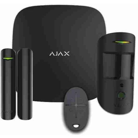 AJAX - 20291 - KIT CON HUB 2 (2G), MOTIONCAM, DOORPROTECT Y SPACECONTROL. COLOR NEGRO.