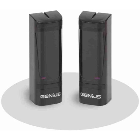6100147 Pareja de fotocélulas exteriores 20MT 24v con relé GENIUS VEGA