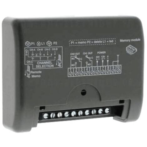 RQM449200 - Mini receptor de doble canal 12v 24v 2ch 433mhz CARDIN RQM44920