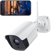 Victure Caméra de Sécurité Extérieure PC730, Caméra de Surveillance à Domicile Wi-Fi 1080P, Résistante Aux Intempéries, Fonctionne avec Alexa, Application IPC360/Application Victure Home
