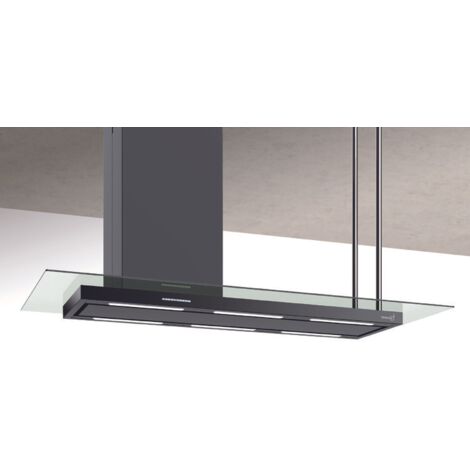 HOTTE ELEA ISOLA STYLE avec vitre cm.146 Gauche - Noire - 800 m3/h