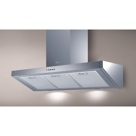 HOTTE BANKIA cm. 90 - Acier inoxydable - 700 m3/h