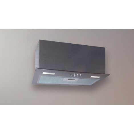 Hotte décorative Vertigo 40cm – Acier inoxydable galvanisé – 270 m3/h – Filtration à charbon actif – Éclairage LED haute puissance – Baraldi
