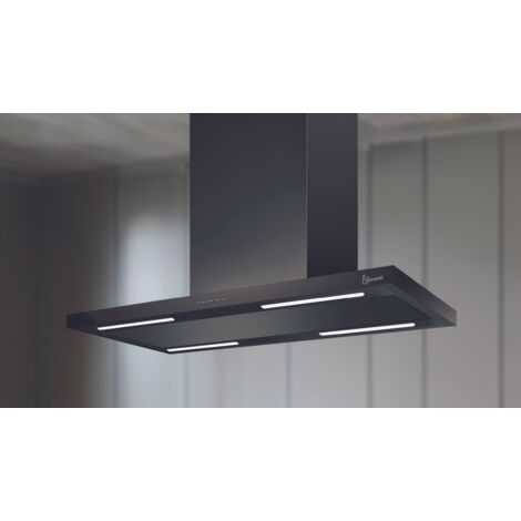 HOTTE LEA ISOLA DRY DROP cm. 90x60 - Noir - 900 m3/h