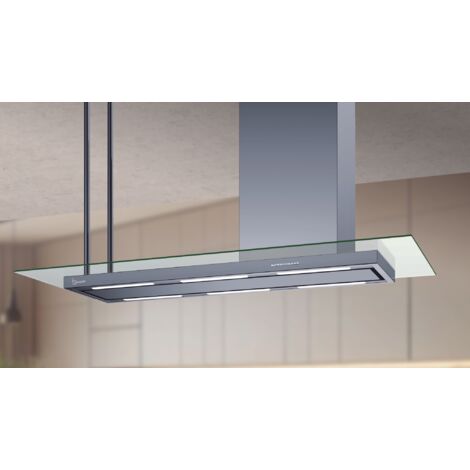 HOTTE ELEA ISOLA STYLE avec vitre cm 146 Droite - Acier inoxydable - 800 m3/h