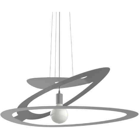 LUMICOM DILATE Sospensione, 1X E27, max 42W, metallo, grigio, D.80cm