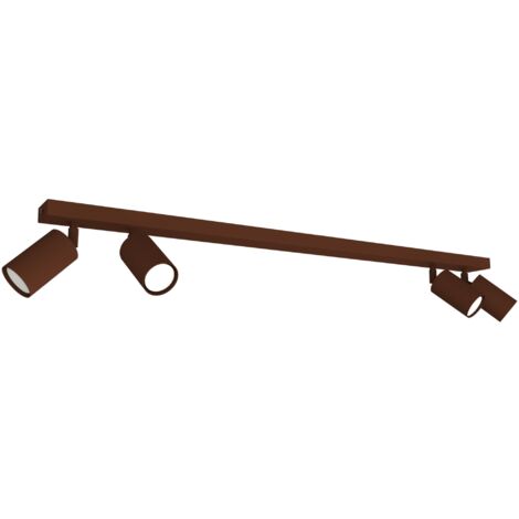 LUMICOM  FLECK Plafoniera, 4x GU10, max 33W, metallo, corten, D.6cm