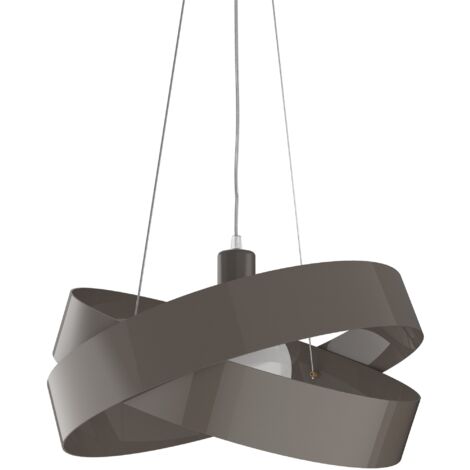 LUMICOM SOFT Sospensione, 1X E27, max 42W, metallo, tortora lucido, D40cm