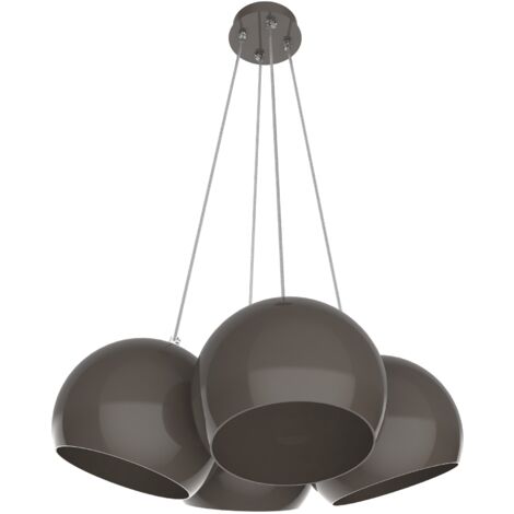 LUMICOM JOE Sospensione, 4X E27, max 42W, metallo, tortora, D.25cm (1/4)