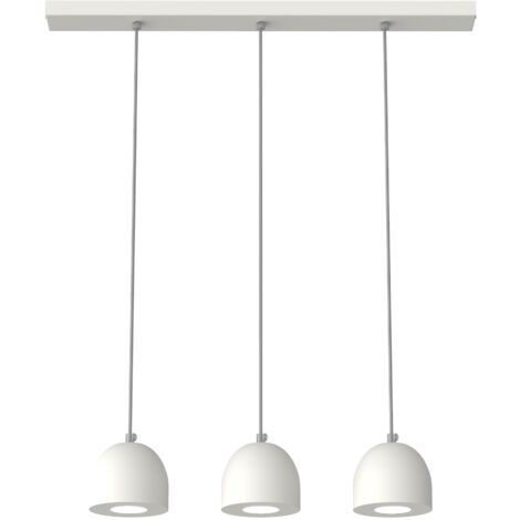 LUMICOM CAMPANELLA Sospensione, 3X GU10, max 33W, metallo, bianco, D.12cm (1/2)
