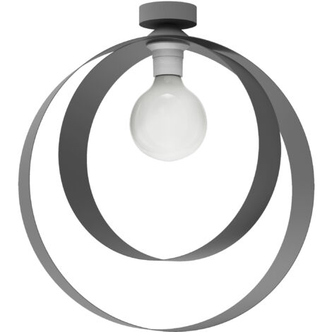 LUMICOM NUCLEO Plafoniera, 1X E27, max 42W, metallo, tortora lucido, D.40cm (1/2)