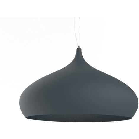 LUMICOM CALICE Sospensione, 1X E27, max 42W, metallo, antracite, D.60cm (1/3)