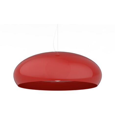 LUMICOM ATOMIC Sospensione, 1xE27, max 42W, metallo, rosso lucido, D.60cm (1/2)