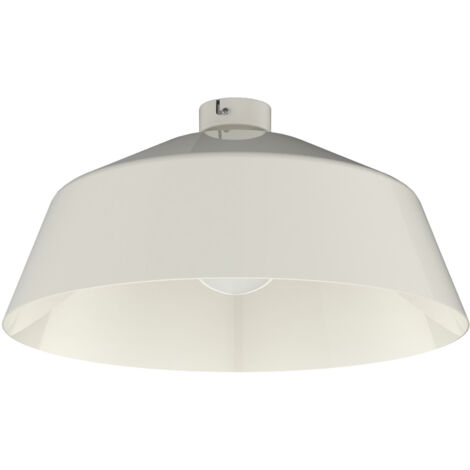 LUMICOM  TOKYO Plafoniera, 1xE27, max 42W, metallo, bianco lucido, D.50cm