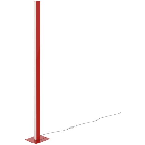 LUMICOM  LINEAR Lampada da terra, STRIP LED INTEGRATA, 30W, 4000K, metallo, rosso lucido, H170cm