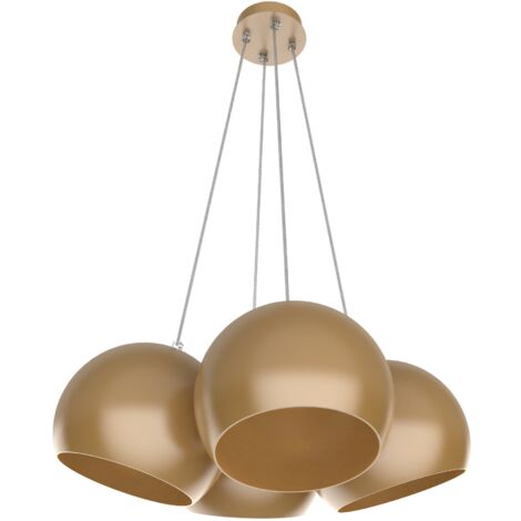 LUMICOM  JOE Sospensione, 4X E27, max 42W, metallo, anodic gold, D.25cm (1/4)