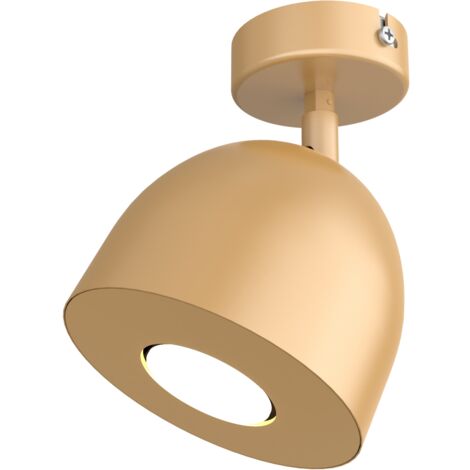 LUMICOM CAMPANELLA Plafoniera, 1X GU10, max 33W, metallo, anodic gold, D.12cm (1/2)