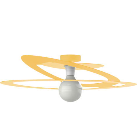 LUMICOM DILATE Plafoniera, 1X E27, max 42W, metallo, giallo, D.40cm