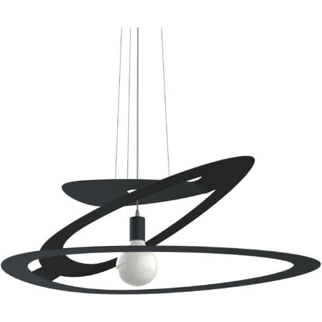 LUMICOM DILATE Sospensione, 1X E27, max 42W, metallo, antracite, D.80cm