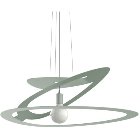 LUMICOM DILATE Sospensione, 1X E27, max 42W, metallo, verde iceberg, D.80cm
