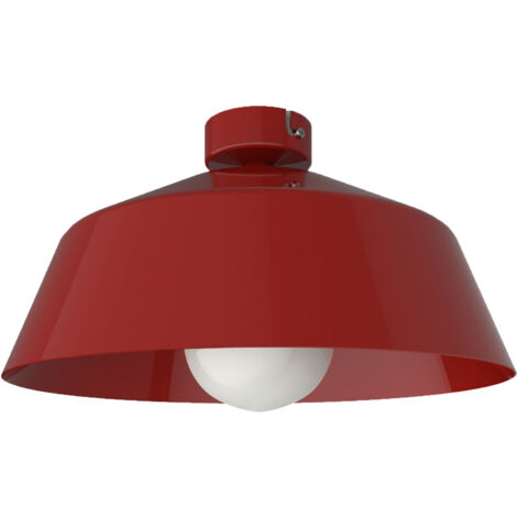 LUMICOM TOKYO Plafoniera, 1xE27, max 42W, metallo, rosso lucido, D.35cm