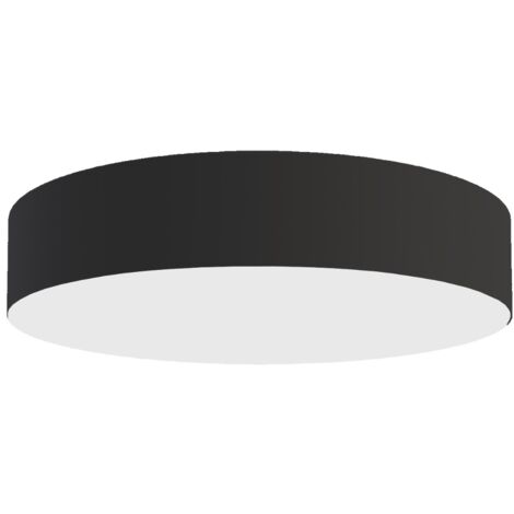LUMICOM  PUNNETT Plafoniera, 3X E27, max 42W, metallo/vetro, nero opaco, D.40cm