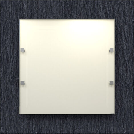 LUMICOM ARDESIA Plafoniera, 4XE27, max 42W, pietra ardesia, vetro, 50x50cm (1/3)