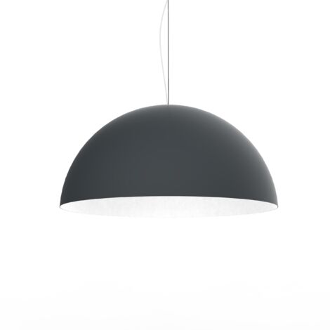LUMICOM  CASSIS Sospensione, 1XE27, max 42W, metallo, antracite/bianco, D60cm