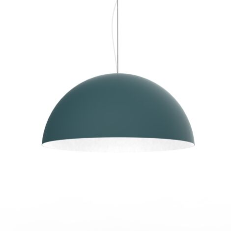 LUMICOM  CASSIS Sospensione, 1XE27, max 42W, metallo, blu mediterraneo/bianco, D60cm