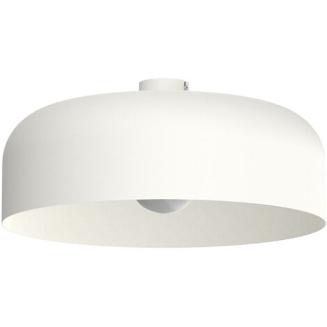 LUMICOM  TUZZI Plafoniera, 1xE27, max 42W, metallo, bianco opaco, D.50cm