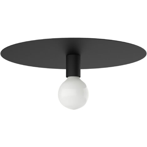 LUMICOM  NINA Plafoniera, 1X E27, max 42W, metallo, nero opaco, D.40cm