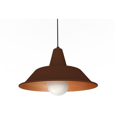 LUMICOM  DUNA Sospensione, 1XE27, max 42W, metallo, corten/foglia rame, D.35cm (1/4)