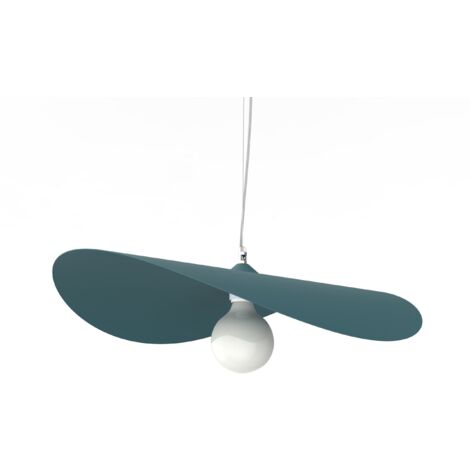 LUMICOM  PIUMA Sospensione, 1X E27, max 42W, metallo, blu mediterraneo, D.60cm