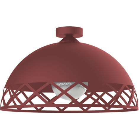LUMICOM WINDOW Plafoniera, 1xE27, max 42W, metallo, cowhide red, D.60cm