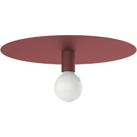 LUMICOM  NINA Plafoniera, 1X E27, max 42W, metallo, rosso cowhide, D.40cm