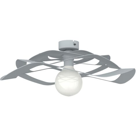 LUMICOM  KAMI Plafoniera, 1X E27, max 42W, metallo, grigio, D.60cm