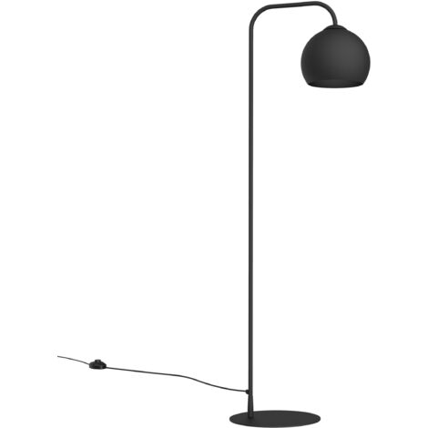 LUMICOM JOE Piantana, 1X E27, max 42W, metallo, nero opaco, D.25cm H.170cm (1/2)