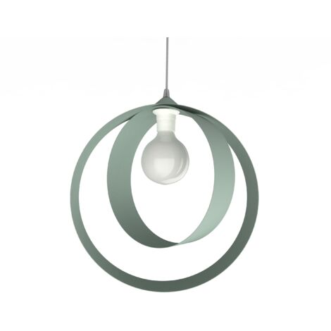 LUMICOM NUCLEO Sospensione, 1X E27, max 42W, metallo, verde iceberg, D.40cm (1/4)