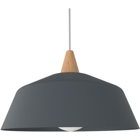 LUMICOM KON Sospensione, 1X E27, max 42W, metallo, grigio antracite, D.35cm (1/4)