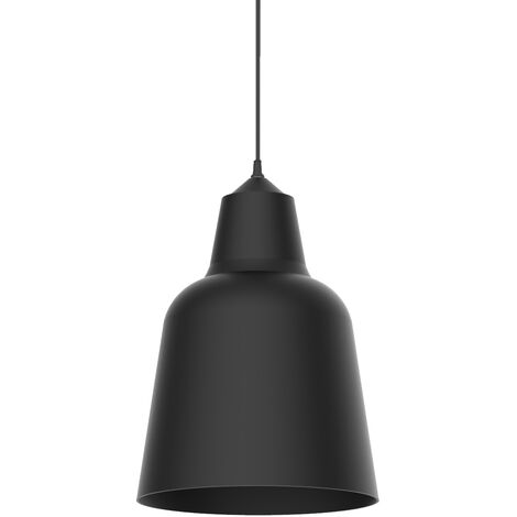 LUMICOM DONG Sospensione, 1X E27, max 42W, metallo, nero opaco, D.25cm