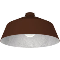 LUMICOM TOKYO Plafoniera, 1xE27, max 42W, metallo, corten/foglia argento, D.50cm