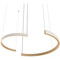 LUMICOM HALF Sospensione, STRIP LED, 34W/m, 3000K, metallo, anodic gold, d.62