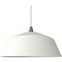 LUMICOM KON Sospensione, 1X E27, max 42W, metallo, bianco opaco, D.50cm
