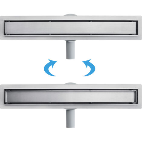 SaniteModar Caniveau Douche Italienne 120 Cm – Acier Inox 304, Siphon 360° Anti-Odeurs & Filtre Cheveux, Drainage Rapide 30 L/min
