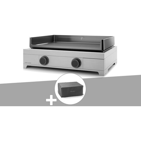 Plancha gaz Modern 60 inox avec housse - Forge Adour