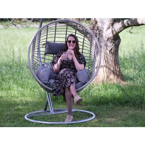 Fauteuil suspendu London Gris - Jardideco
