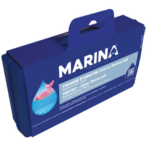 Trousse d'analyse eau piscine Chlore/Brome/pH - Marina (1/4)