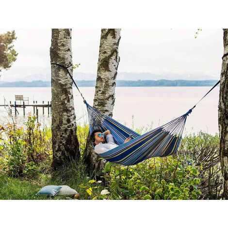 Hamac en coton et polyester avec sac de rangement Tahiti (1/5)