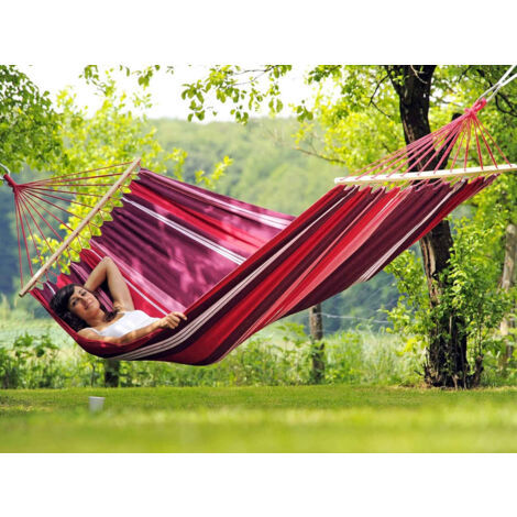 Hamac 1 place Samba violet en polycoton - Amazonas