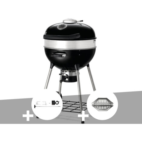 Barbecue à charbon Charcoal Kettle Pro 57 cm + Rôtissoire + Lot de 2 paniers à charbon - Napoleon (1/5)